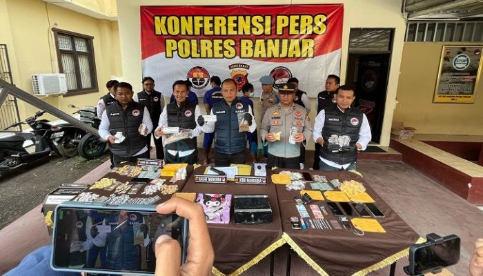 Polres Banjar Ungkap Enam Kasus Narkoba Pascalebaran, 10 Tersangka Diamankan Termasuk Anak di Bawah Umur