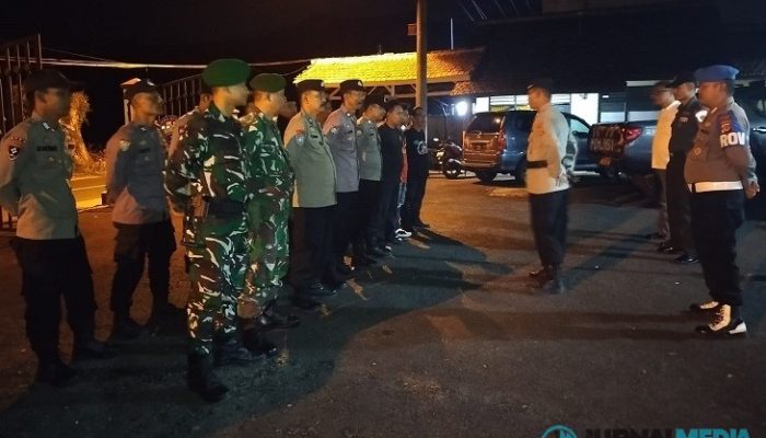 Jelang Idul Adha, Polsek Pamarican Gelar Apel Gabungan Pengamanan Malam Takbir