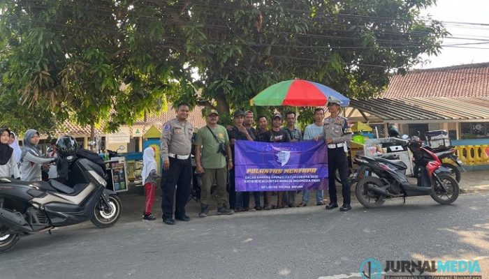 Satlantas Polres Banjar Gelar Sosialisasi Keselamatan Lalu Lintas Bagi Pedagang Kaki Lima