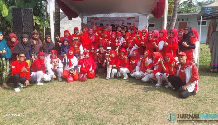 PDI Perjuangan Kota Banjar Meriahkan HUT ke-80 RI Lewat “Geber Merah”