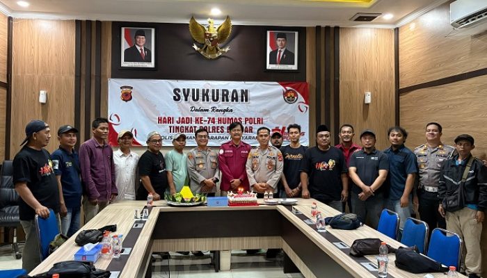 HUT ke-74 Humas Polri, Polres Banjar Tegaskan Komitmen Sinergi dengan Media