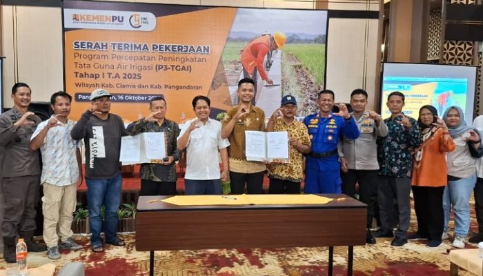 BBWS Citanduy Serahkan Program P3TGAI Tahap I di Ciamis dan Pangandaran