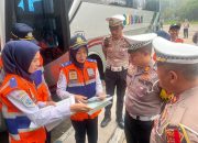Polres Banjar Pastikan Bus Laik Jalan dan Sopir Sehat Jelang Lonjakan Penumpang Nataru