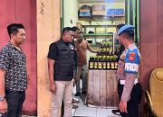 Polres Banjar Sita Puluhan Botol Miras Ilegal dalam Operasi Cipta Kondisi