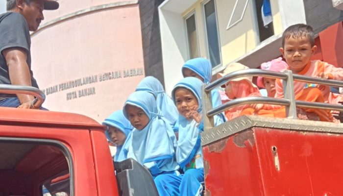 BPBD Banjar Kenalkan Simulasi Evakuasi kepada Anak Usia Dini